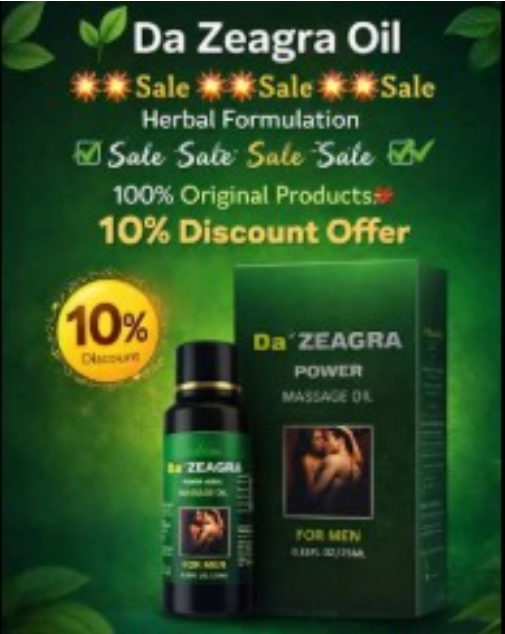Da'ZEAGRA Elite Performance Oil – Premium Herbal Formula for Men